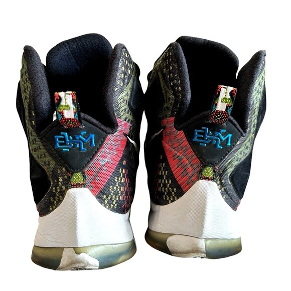 Nike LeBron 13 BHM 2016 Black History Month Multi Mesh Geometric Sneaker Mens 12 - Picture 7 of 11